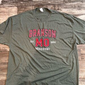 Gildan Men's Olive Green Branson Missouri Tee